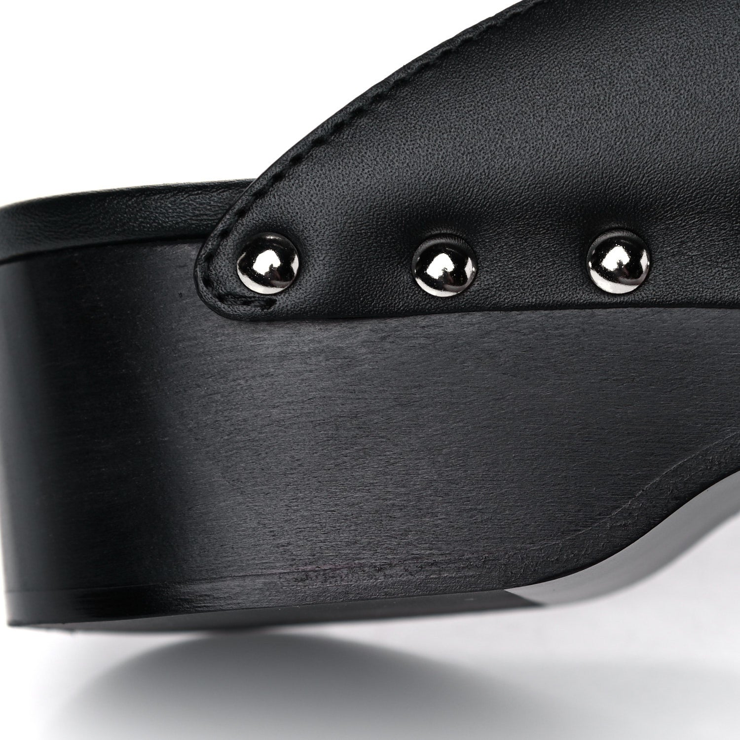 Hermes Calfskin Calya Mules 38 Black 9 of 11
