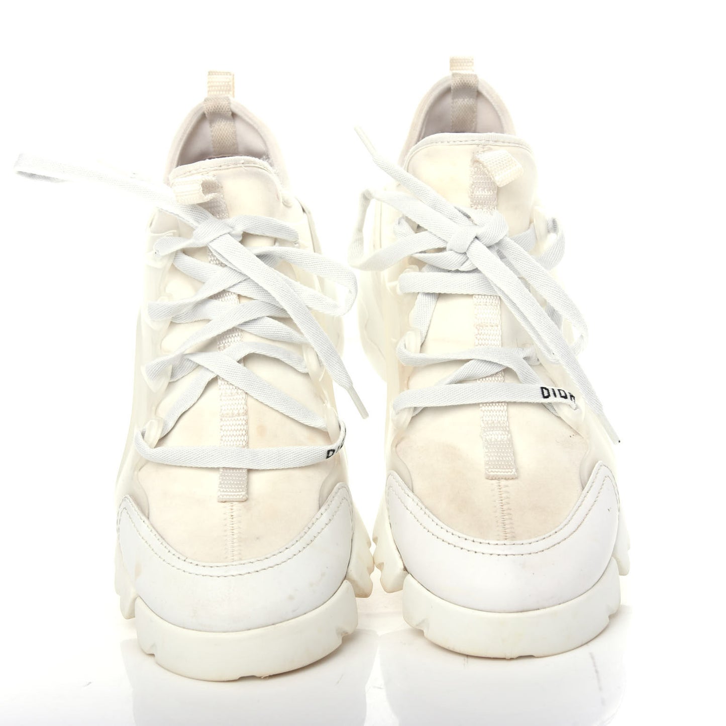 Technical Fabric Rubber Womens D-Connect Sneakers 35 White