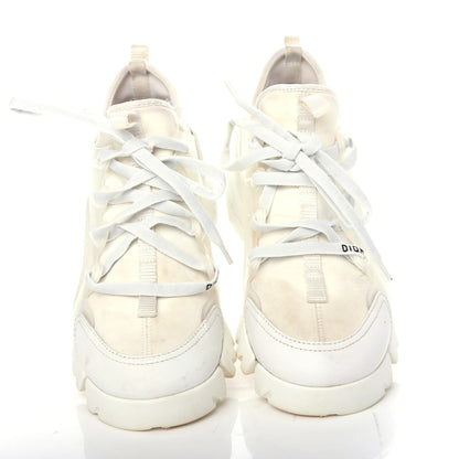 Christian Dior Technical Fabric Rubber Womens D-Connect Sneakers 35 White 5 of 11