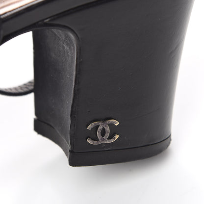 Chanel Calfskin Cap Toe CC Slingback Pumps 41.5 Black 22 of 25