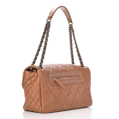 Chanel Caviar Quilted Coco Casual Flap Light Brown 3 of 7