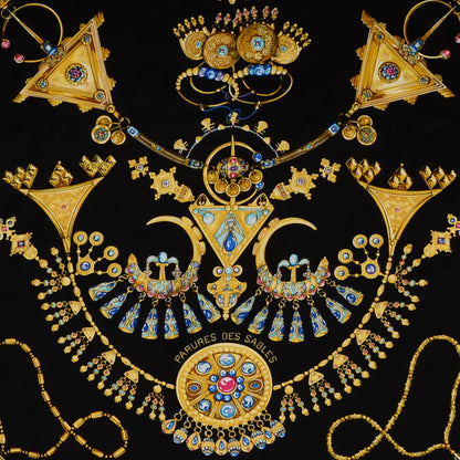 Hermes Silk Parures Des Sables Scarf 90 1 of 7