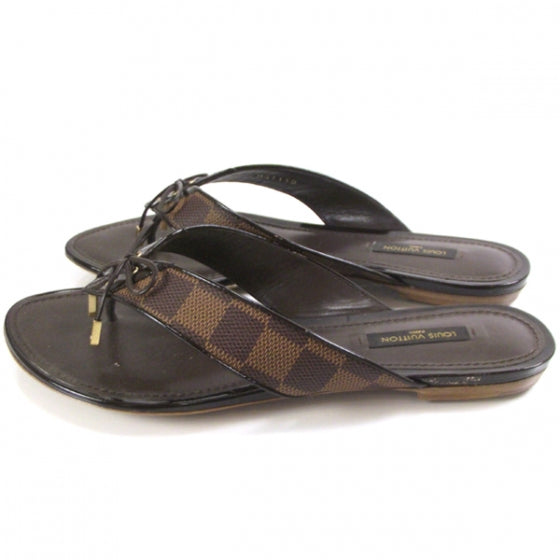 Louis Vuitton Damier Flip Flop Thong Sandals 2 of 8