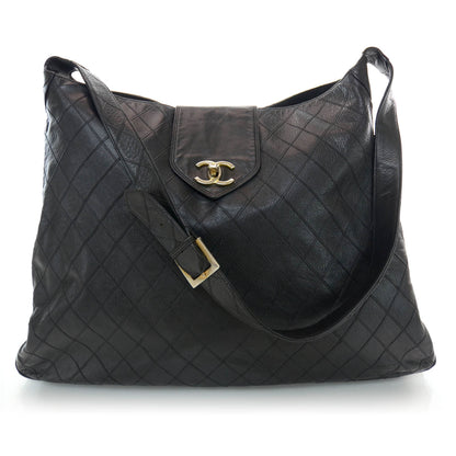 Chanel Lambskin XL Weekender Tote Black 1 of 10