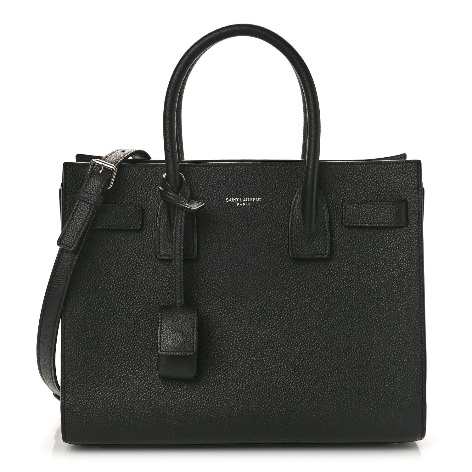 Saint Laurent Grained Calfskin Baby Sac De Jour Black 1 of 13