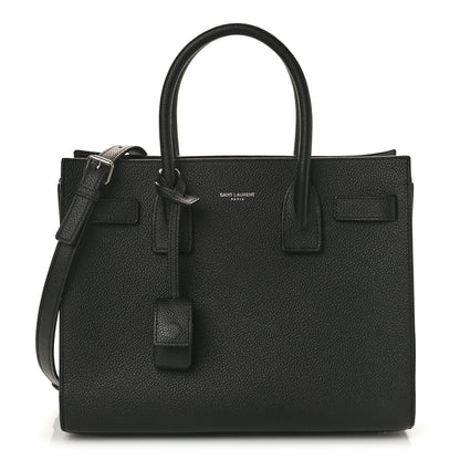 Saint Laurent Grained Calfskin Baby Sac De Jour Black 1 of 13