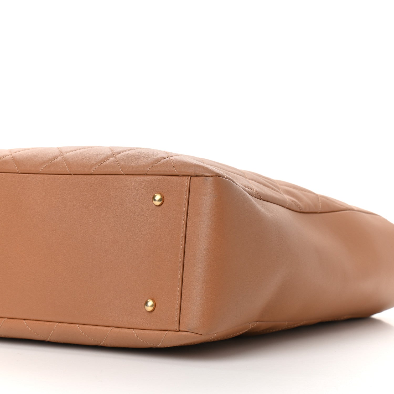 Chanel Lambskin Shopping Tote Camel 6 of 10