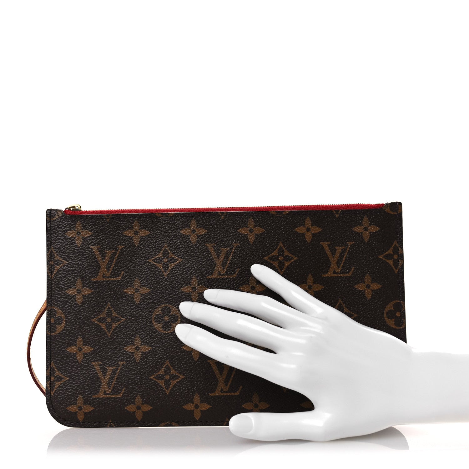 Louis Vuitton Monogram Neverfull MM GM Pochette Cherry 2 of 7
