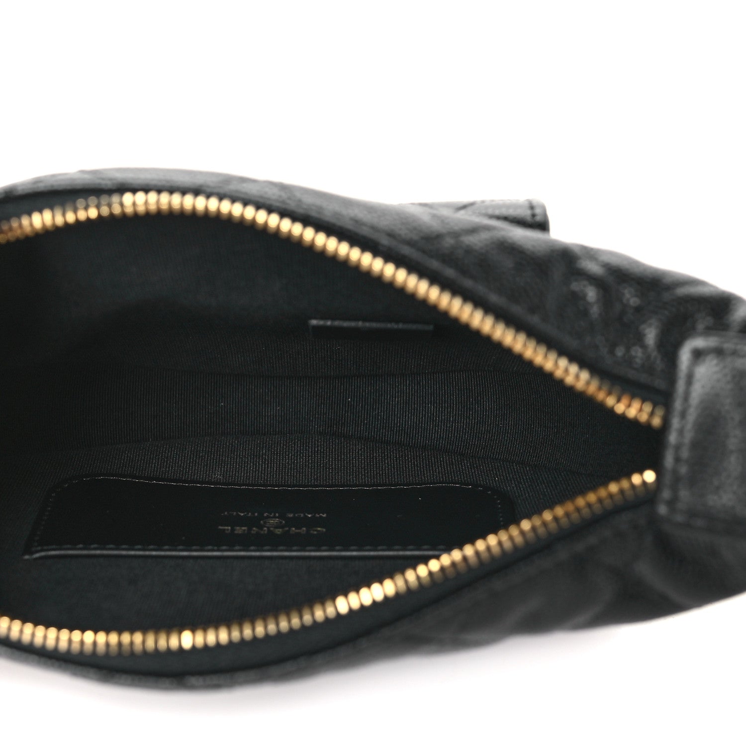 Chanel Caviar Quilted Polly Pocket Pouch Hobo Black 5 of 10