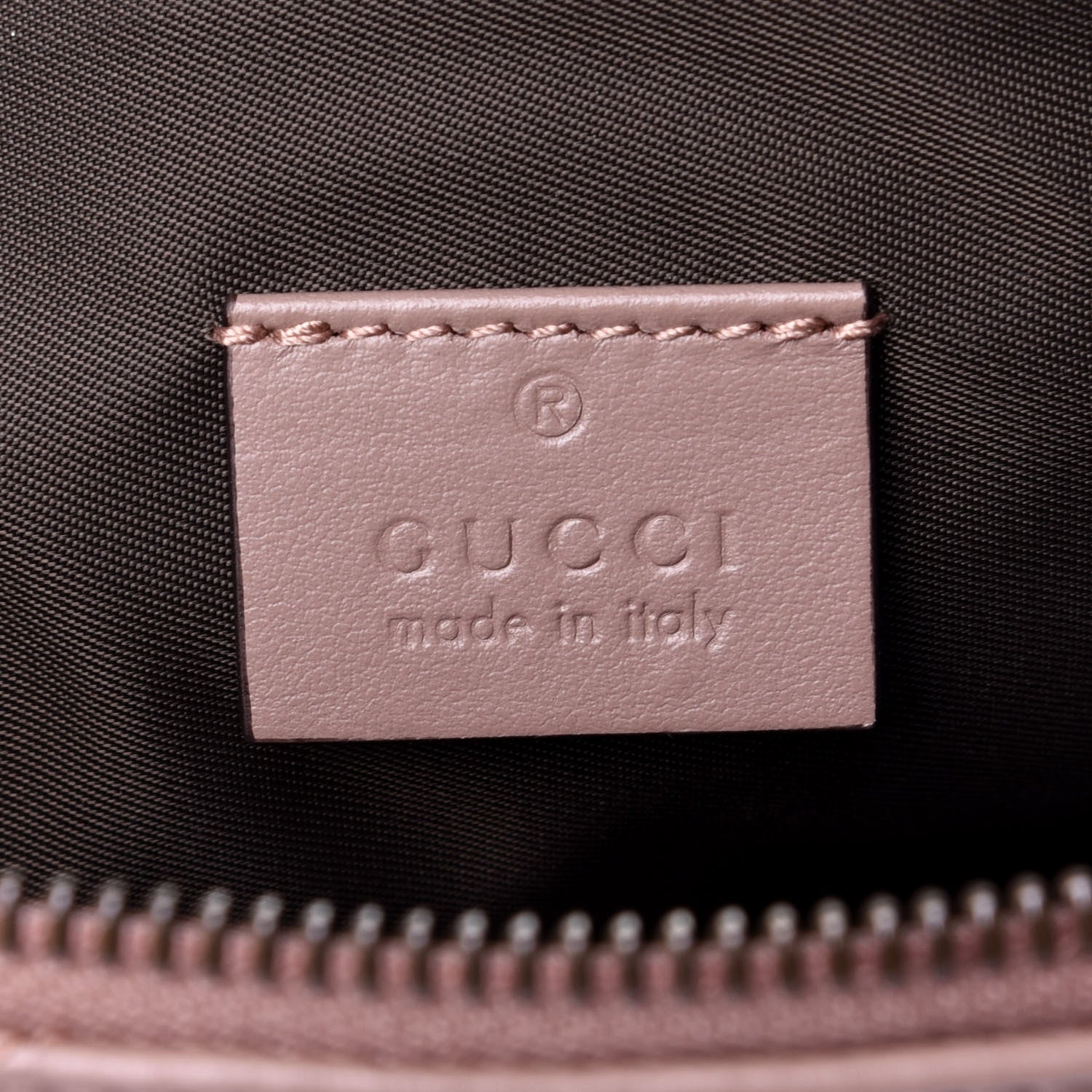Gucci Calfskin Matelasse Large GG Marmont Pouch Cosmetic Case Porcelain Rose 6 of 8