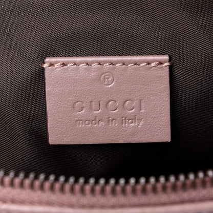 Gucci Calfskin Matelasse Large GG Marmont Pouch Cosmetic Case Porcelain Rose 6 of 8