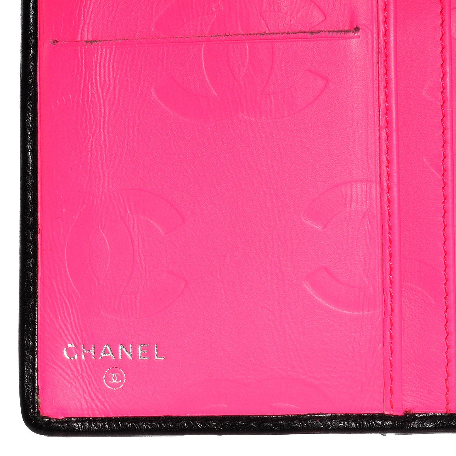 Chanel Calfskin Quilted Cambon Yen Wallet Black 6 of 8