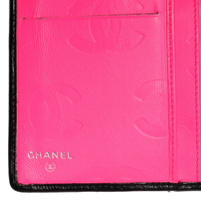 Chanel Calfskin Quilted Cambon Yen Wallet Black 6 of 8