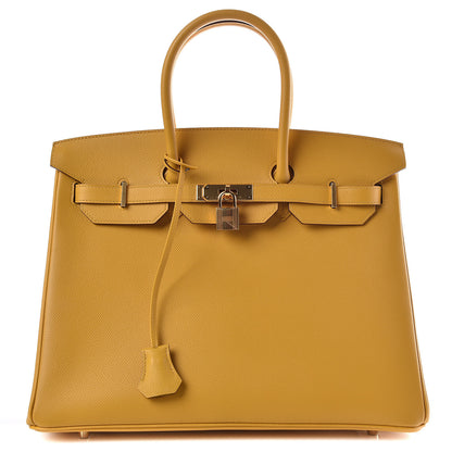 Hermes Epsom Birkin 35 Jaune Ambre 1 of 38