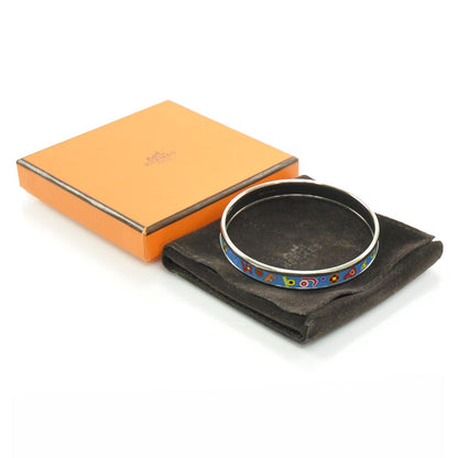 Hermes Enamel Narrow Tohu Bohu Bracelet Bleu 5 of 5