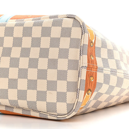 Louis Vuitton Damier Azur Summer Trunks Newport Beach Neo Neverfull MM 11 of 11