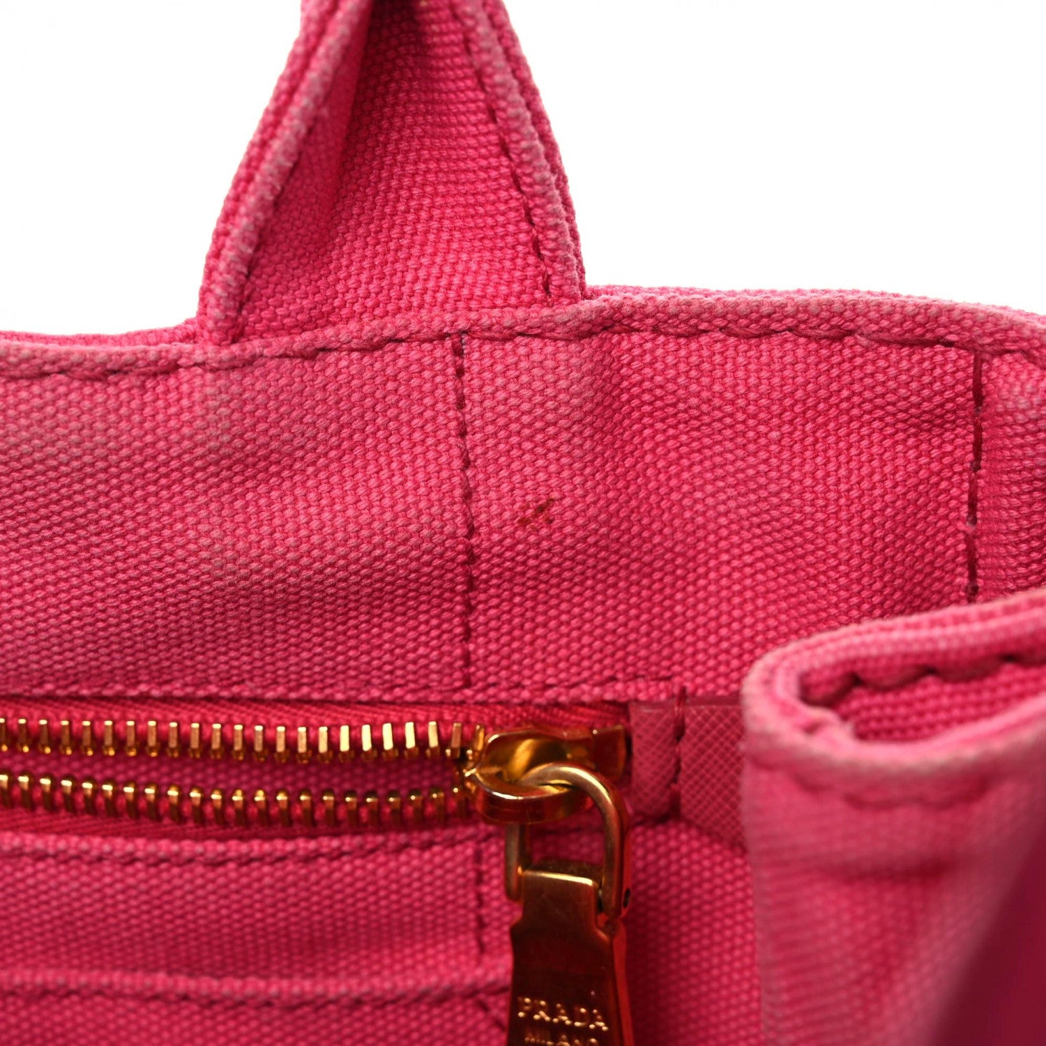 Prada Canapa Small Logo Tote Peonia 7 of 22