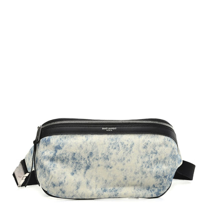 Saint Laurent Denim Grunge Belt Bag Faded Blue 1 of 8