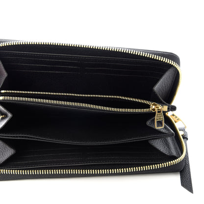 Louis Vuitton Empreinte Monogram Giant Zippy Wallet Black Beige 5 of 6