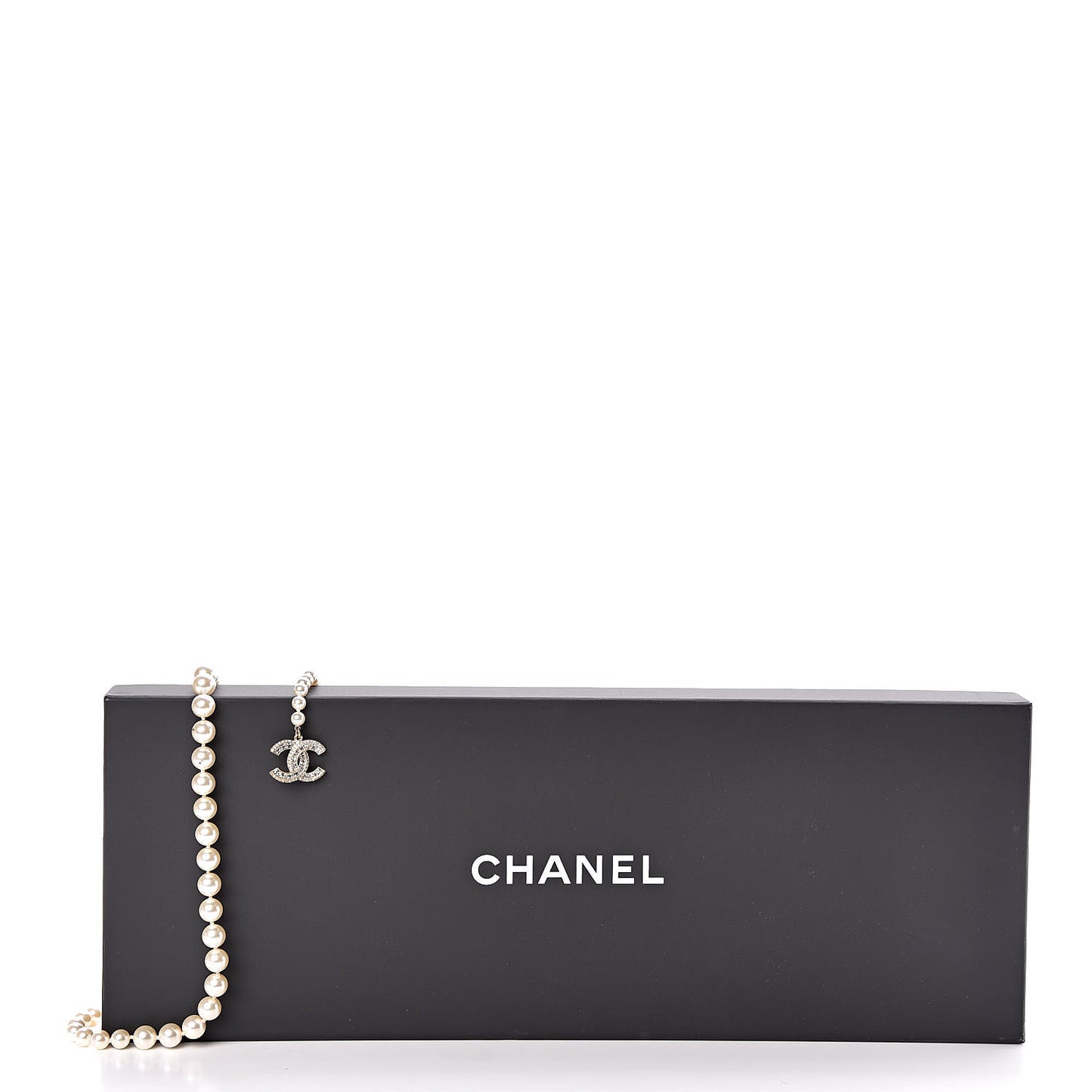 Pearl Baguette Crystal CC Double Strand Belt Gold