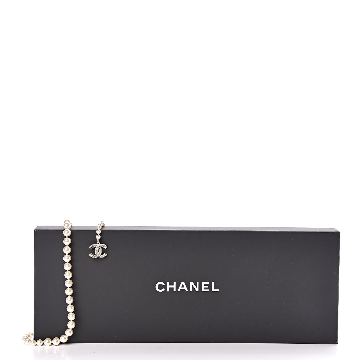 Chanel Pearl Baguette Crystal CC Double Strand Belt Gold 5 of 5