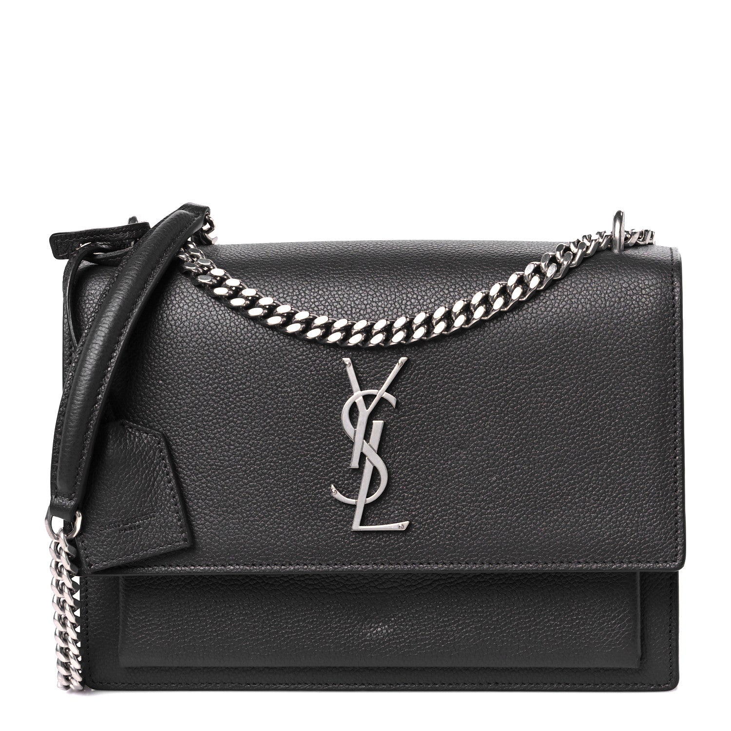 Saint Laurent Grained Calfskin Medium Monogram Sunset Fog 1 of 12