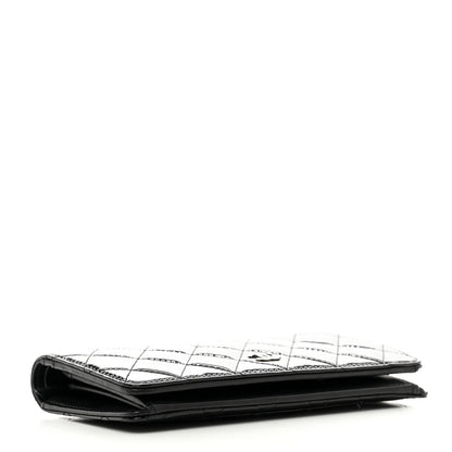Chanel Patent Calfskin Quilted Yen Wallet Black 4 of 8