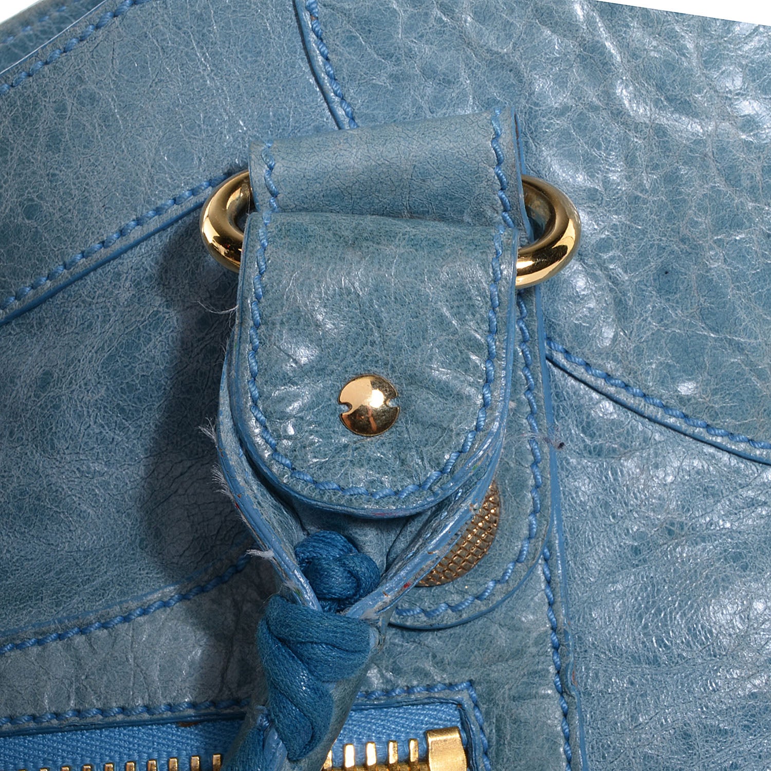 Balenciaga Agneau Giant 21 Gold Hardware S Cityky Bleu 11 of 11