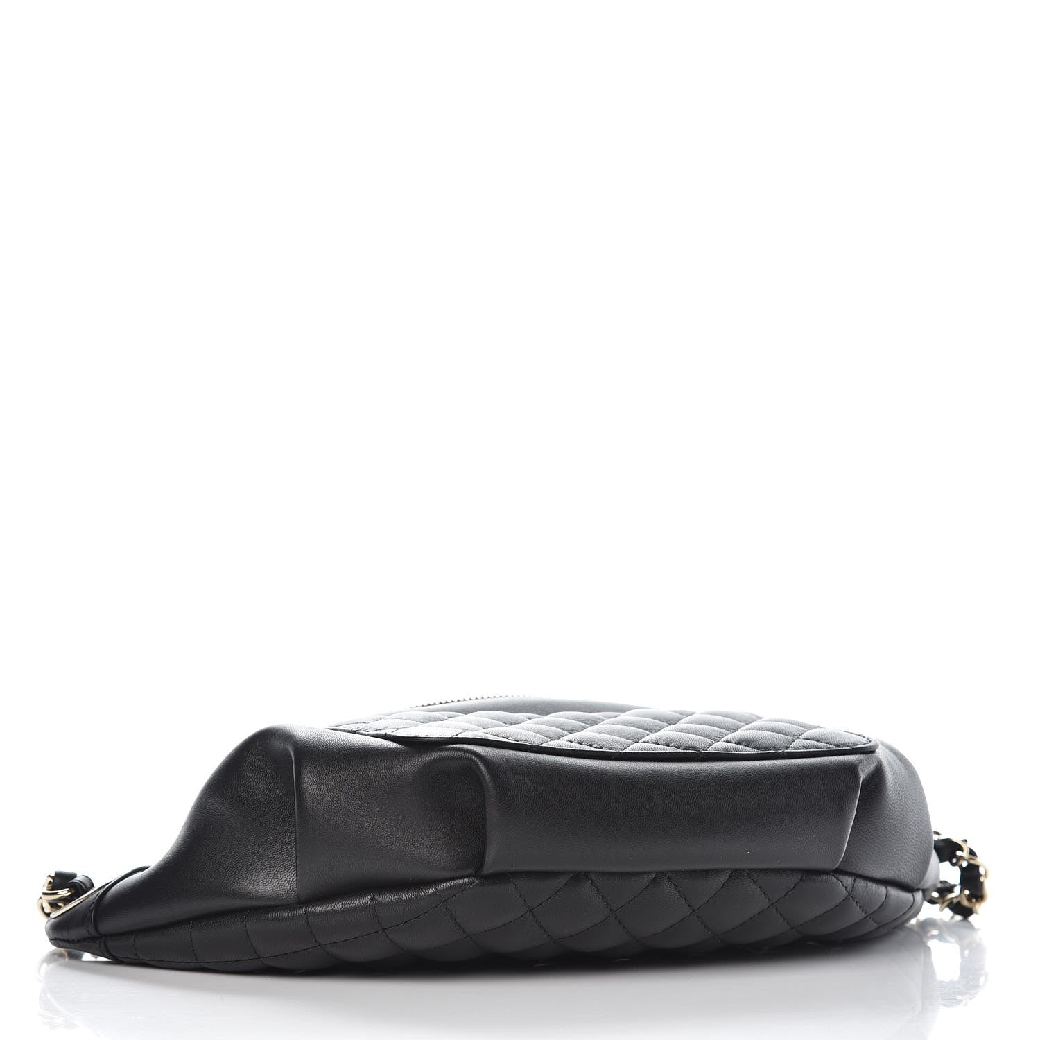 Chanel Lambskin Quilted Waist Bag Fanny Pack Black 5 of 9