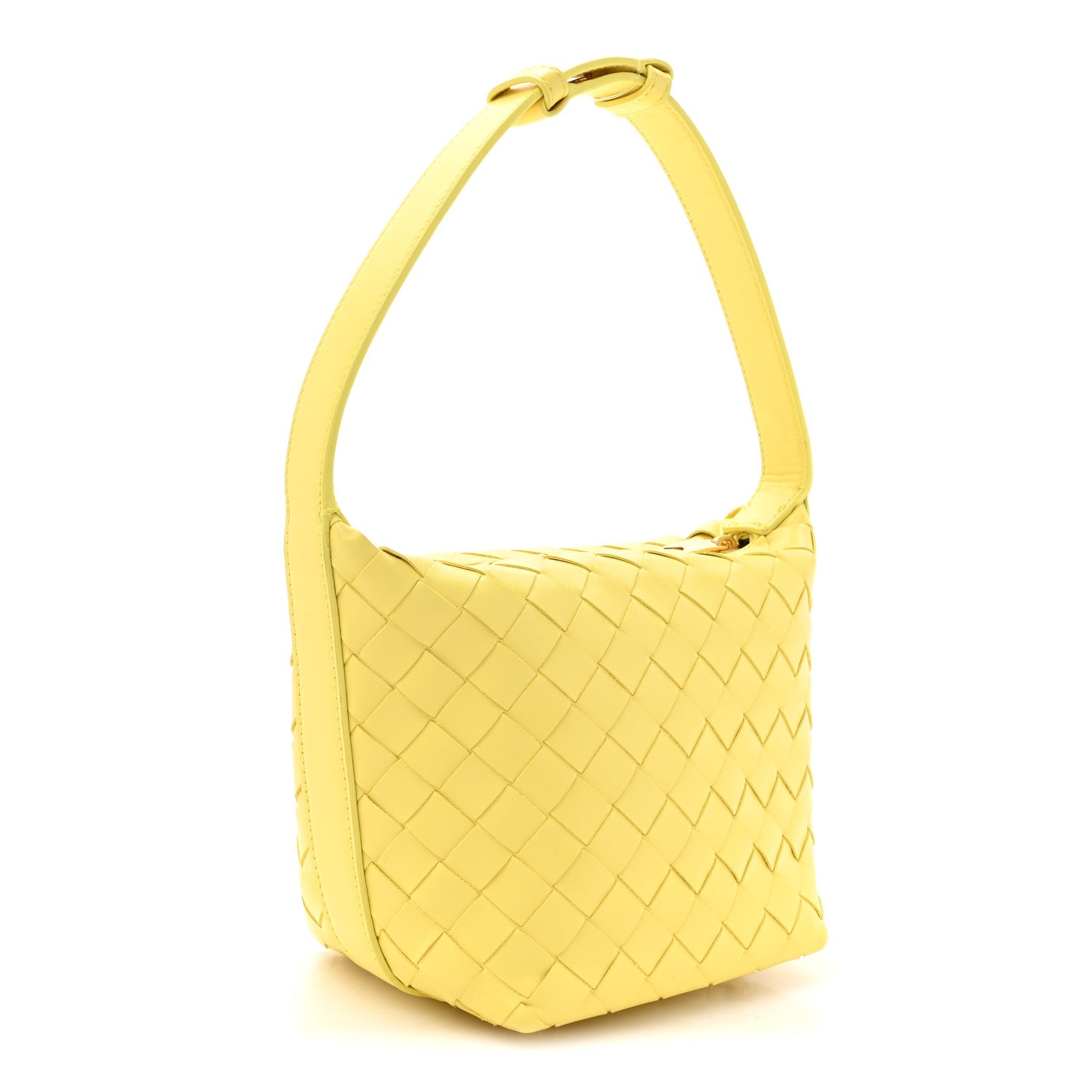 Bottega Veneta Calfskin Nappa Intrecciato Candy Wallace Sherbert 3 of 9