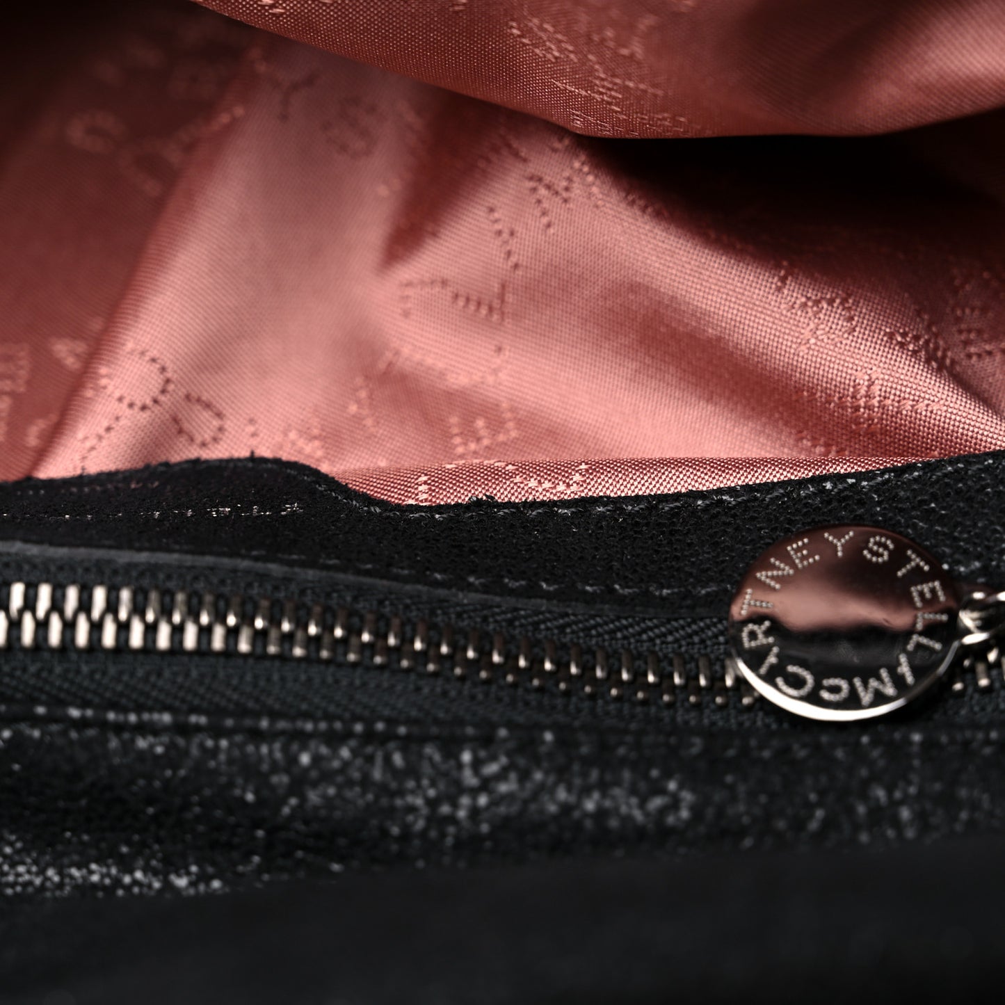 Shaggy Deer Falabella Fold Over Tote Black