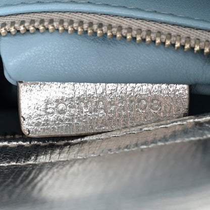 Christian Dior Metallic Grained Calfskin Cannage Small Lucky Badges My Lady Dior Silver 7 of 12