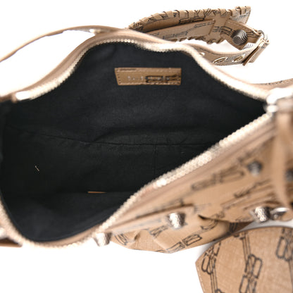Balenciaga Coated Canvas BB Monogram Le Cagole Shoulder Bag XS Beige Brown 5 of 9
