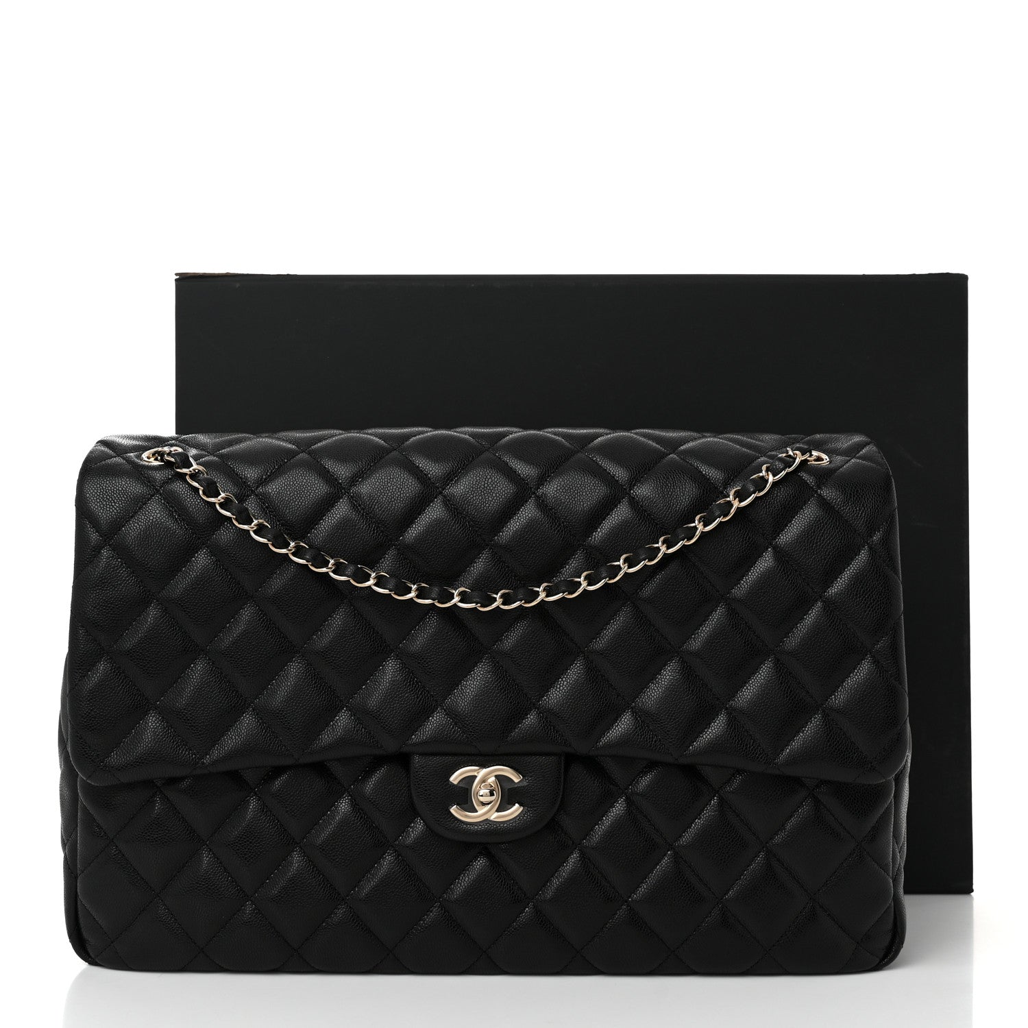 Chanel Caviar Quilted XXL Travel Flap Bag Black 11 of 11