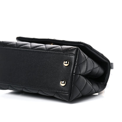 Chanel Caviar Quilted Extra Mini Coco Handle Flap Black 9 of 9
