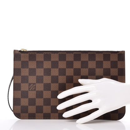 Louis Vuitton Damier Ebene Neverfull MM GM Pochette 2 of 7