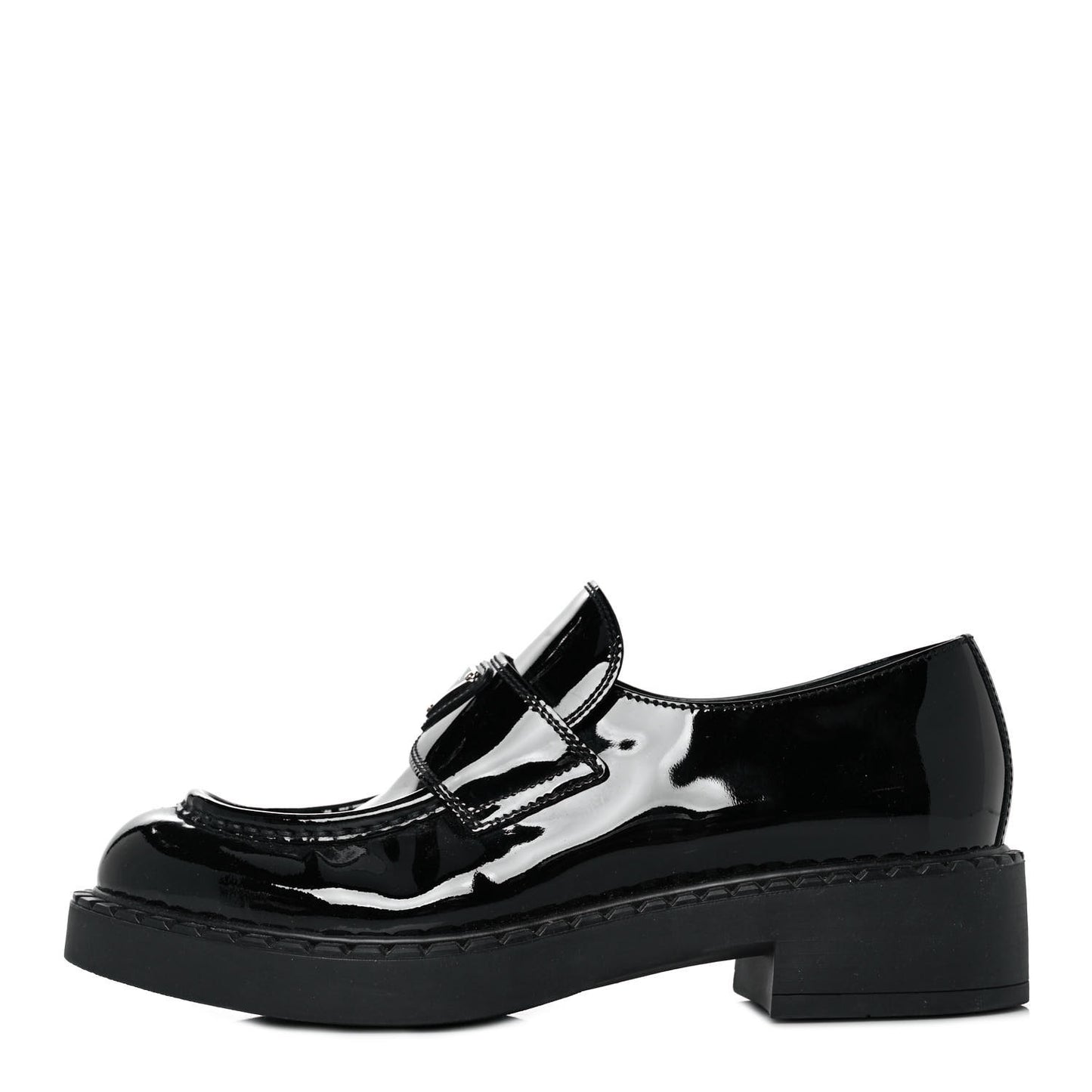 Vernice Triangle 50mm Loafers 39 Black