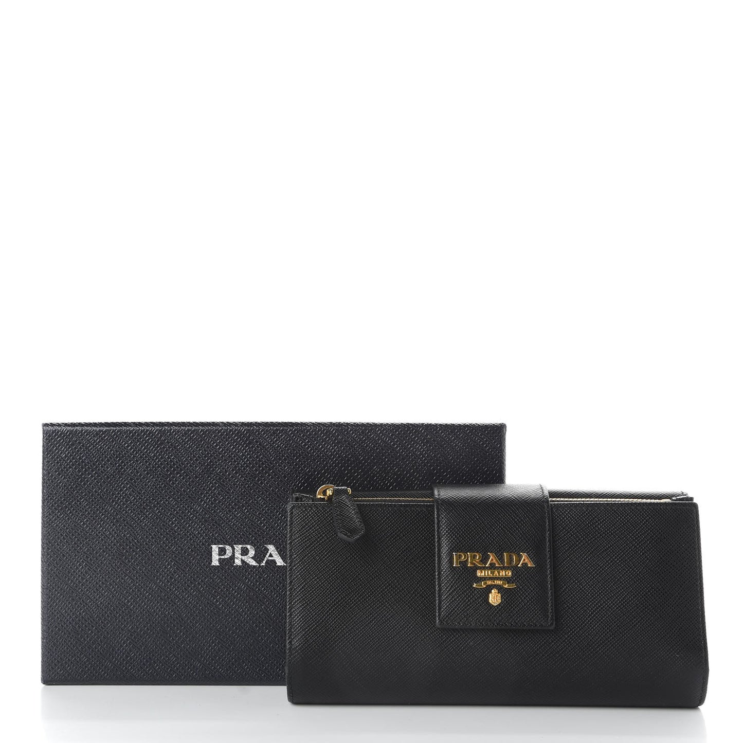 Saffiano Metal Medium Wallet Black