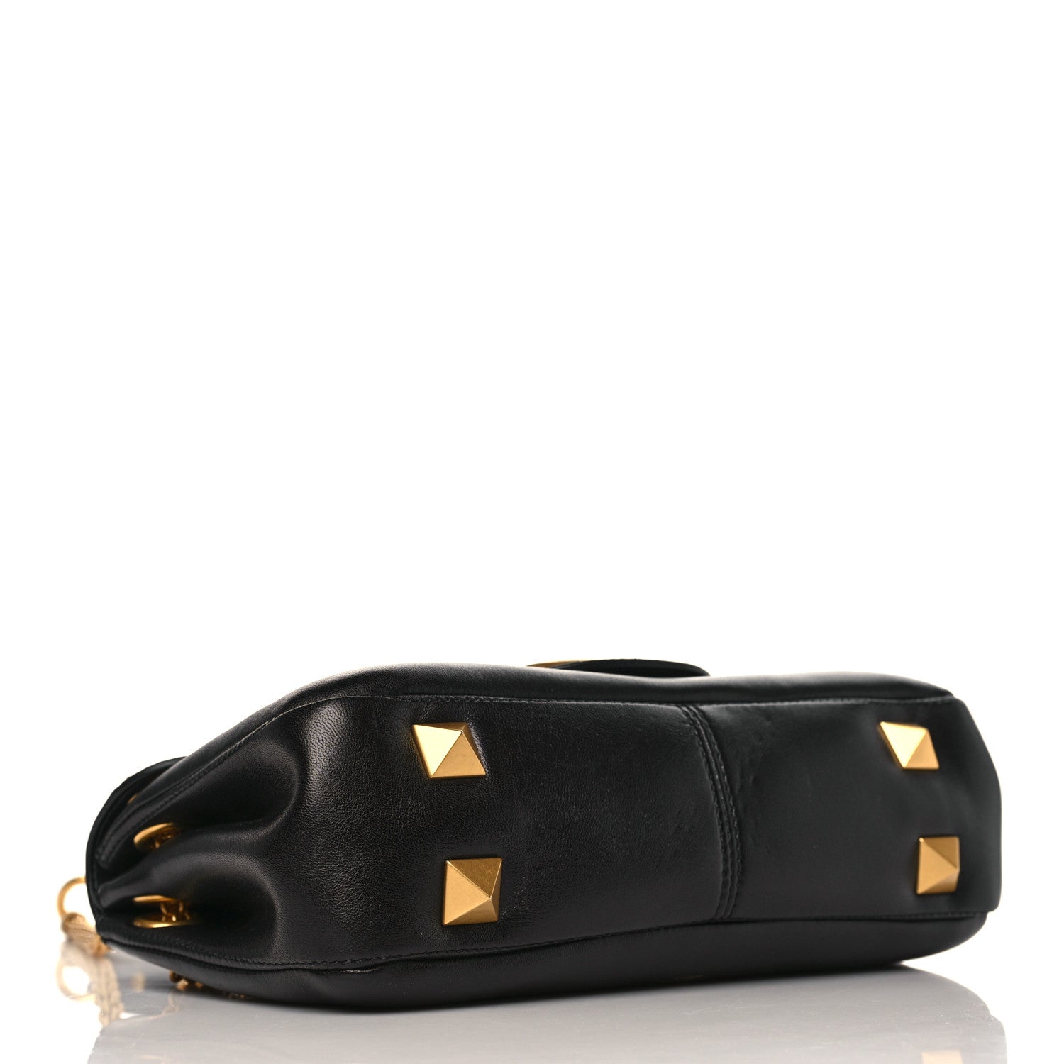 Valentino Garavani Nappa Stud Sign Shoulder Bag Black 4 of 8