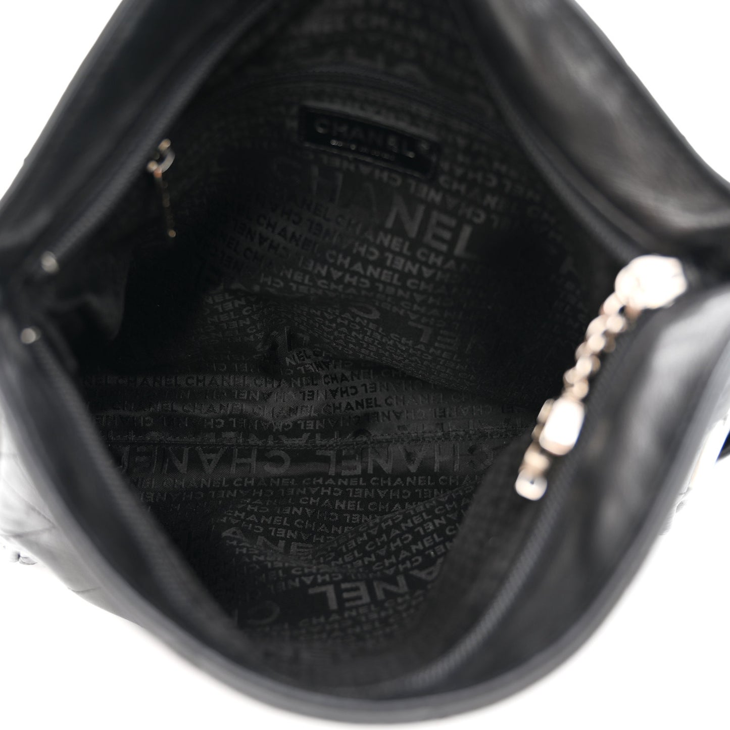 Lambskin Stitched Medium Ultimate Soft Tote Black