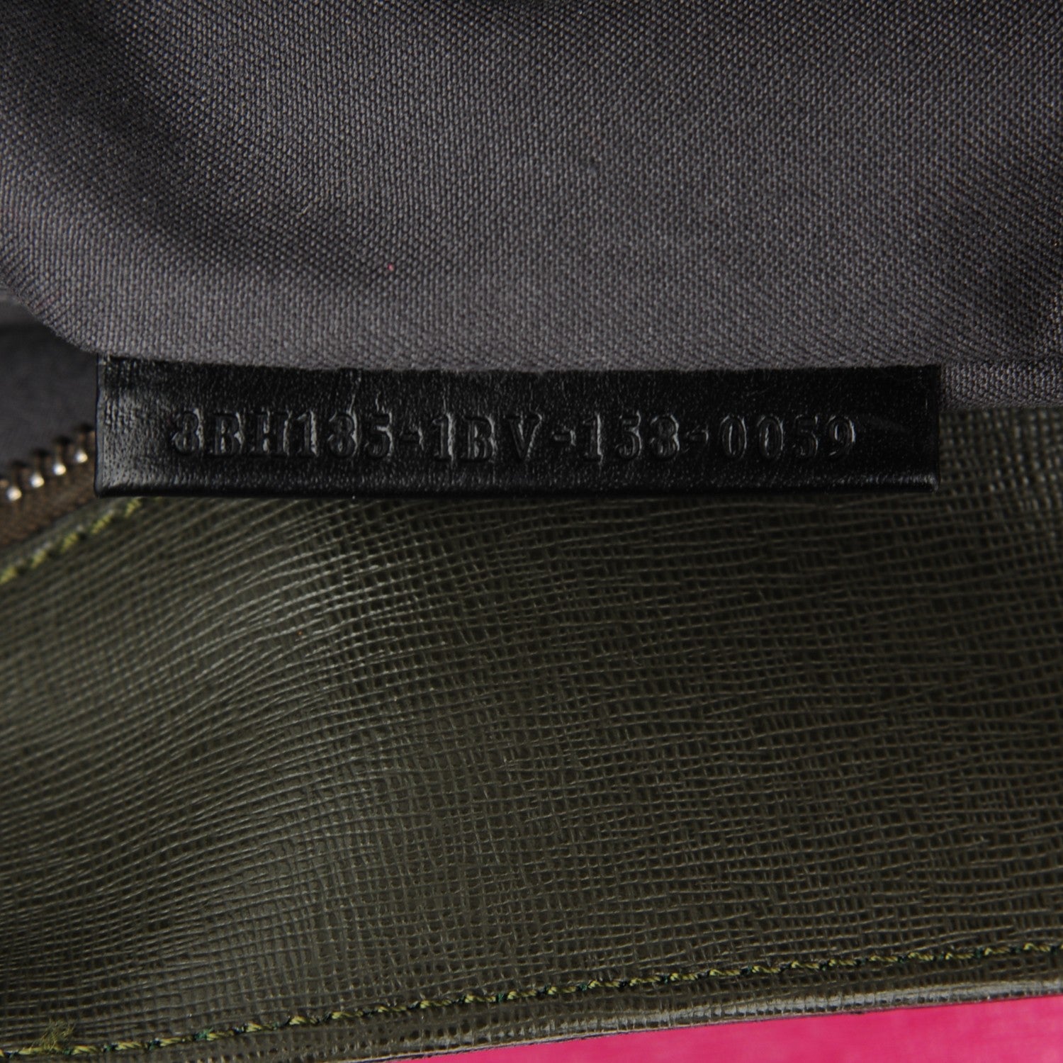 Fendi Vitello Elite Cuoio Monster Buggies Medium Roll Tote Ciclamino Black Multicolor Verde Prato 7 of 9