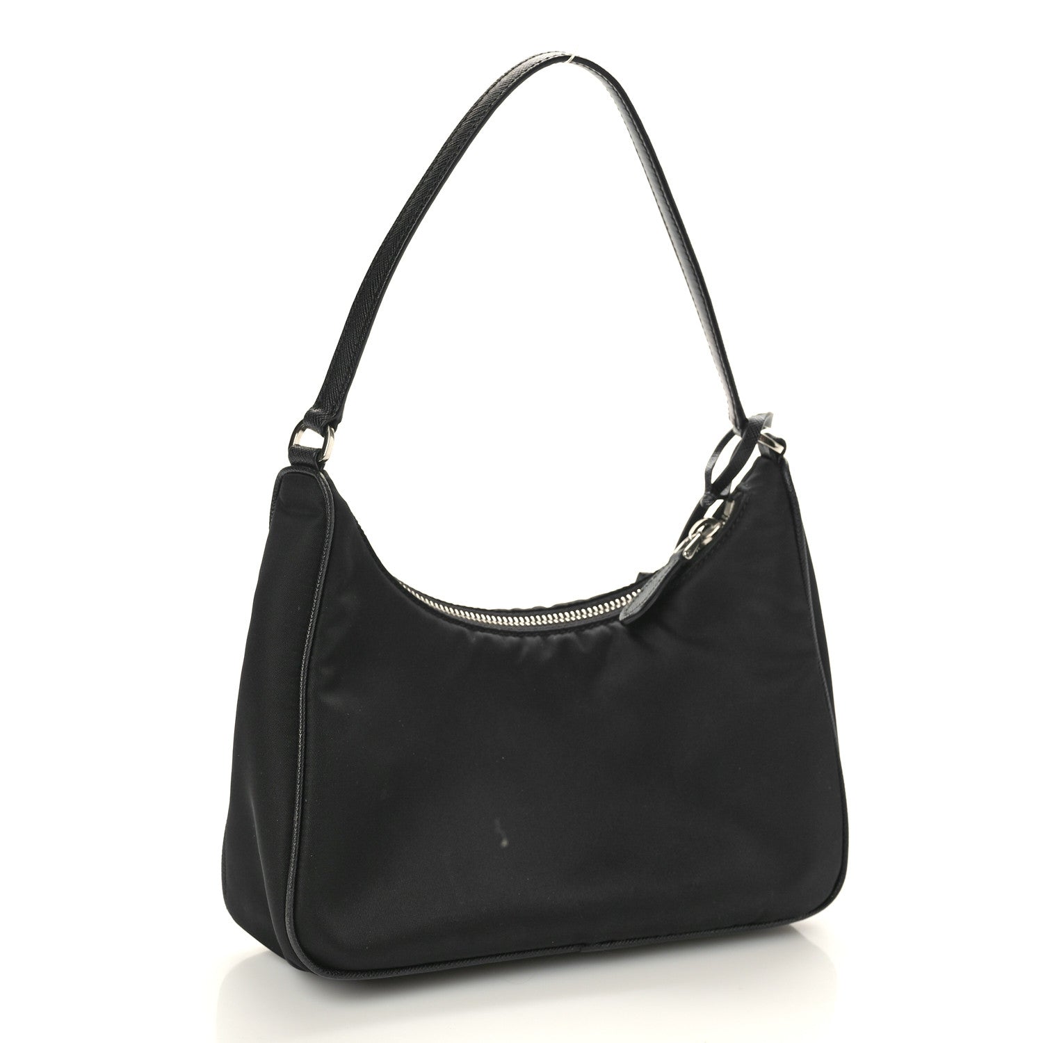 Prada Tessuto Nylon Saffiano Mini Re-Edition 2005 Bag Black 2 of 10