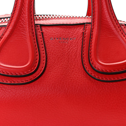 Givenchy Pebbled Calfskin Small Nightingale Red 10 of 16