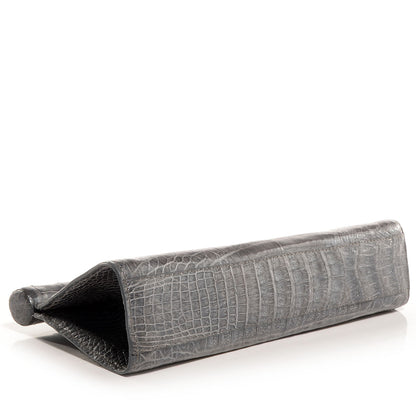 Nancy Gonzalez Crocodile Clutch Grey 4 of 7