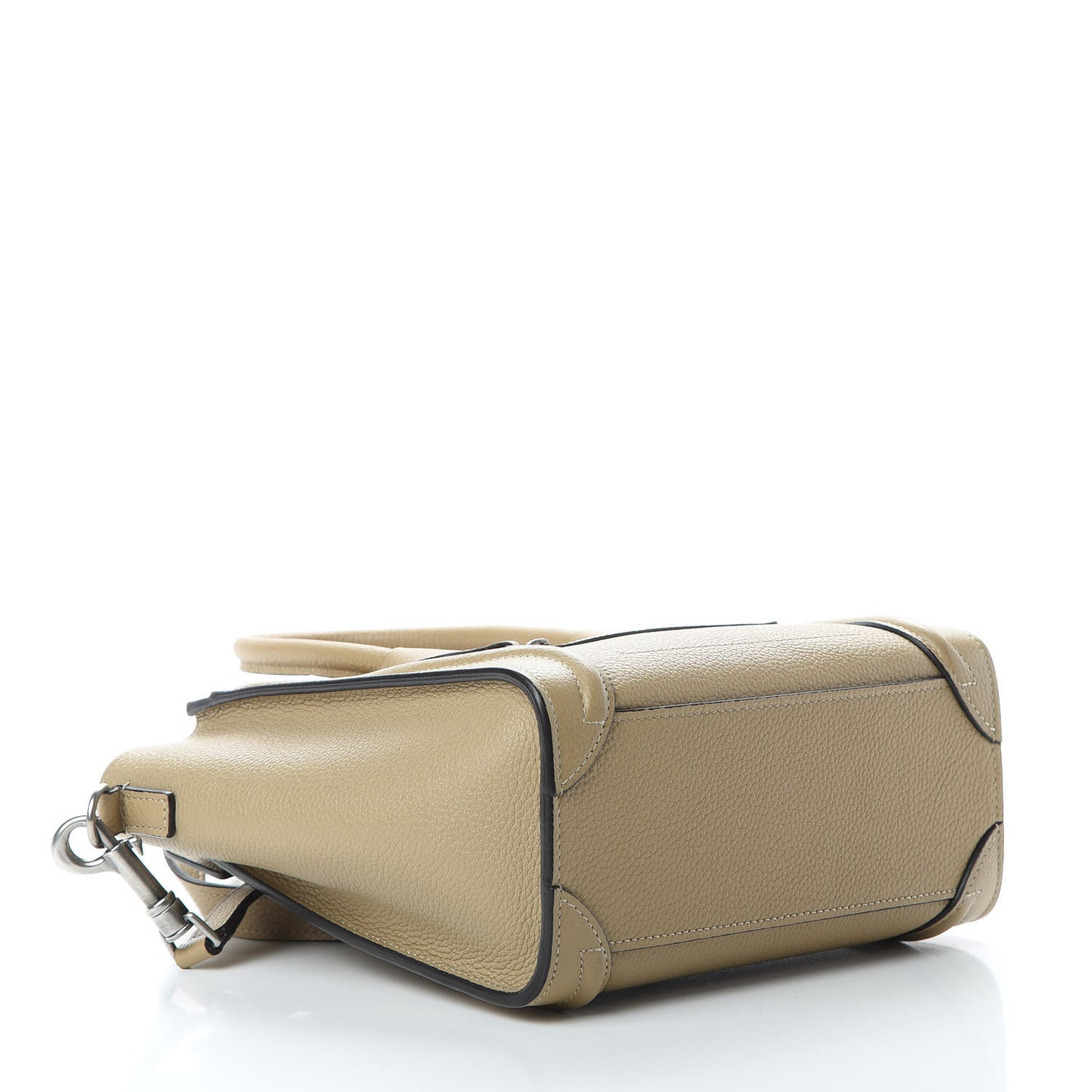 Drummed Calfskin Nano Luggage Dune