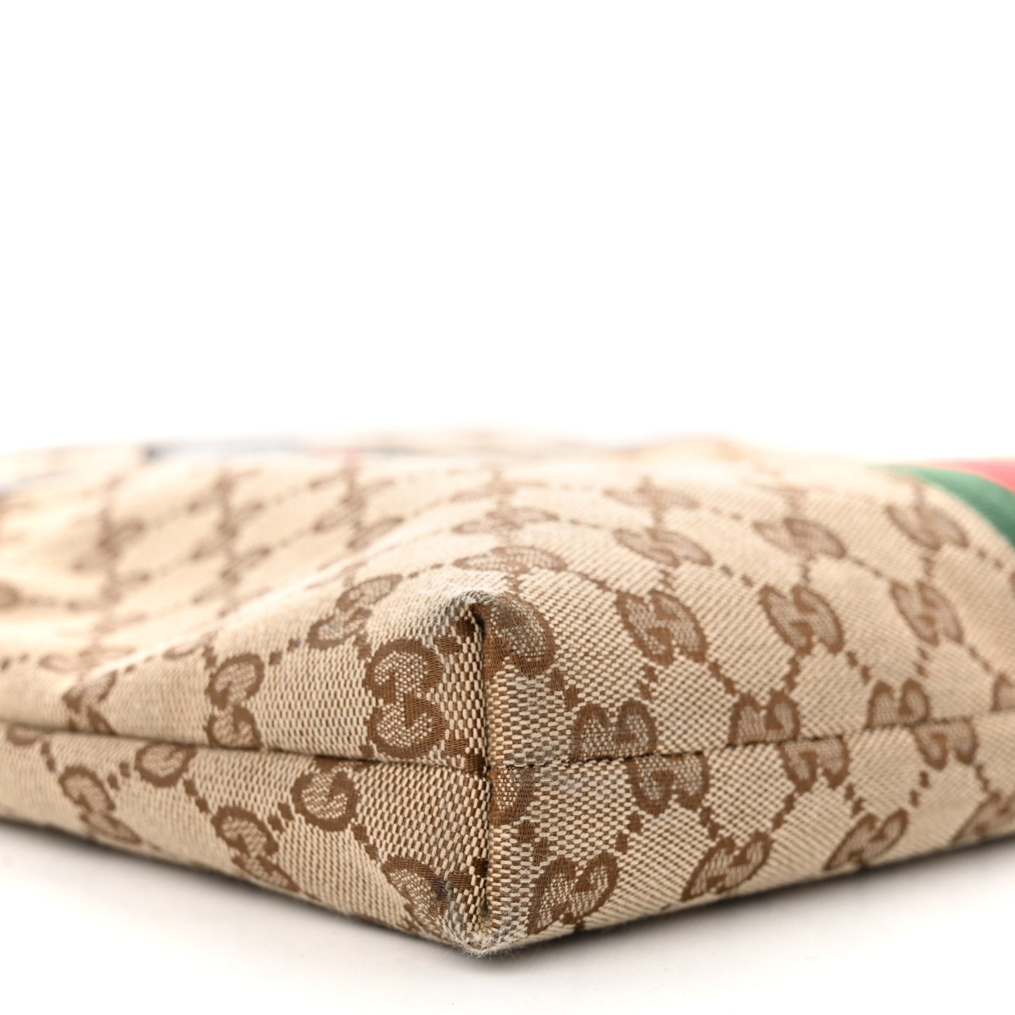 GG Monogram Web Flat Messenger Bag Black