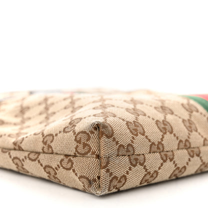 Gucci GG Monogram Web Flat Messenger Bag Black 9 of 10