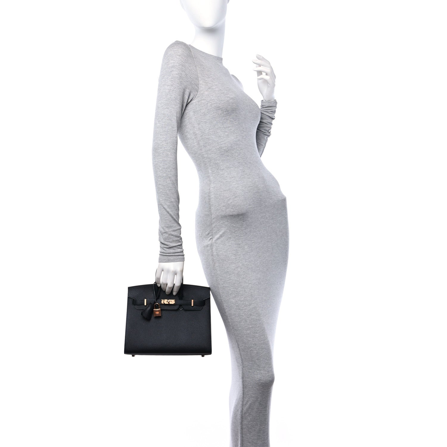 Hermes Epsom Birkin Sellier 25 Black 2 of 11