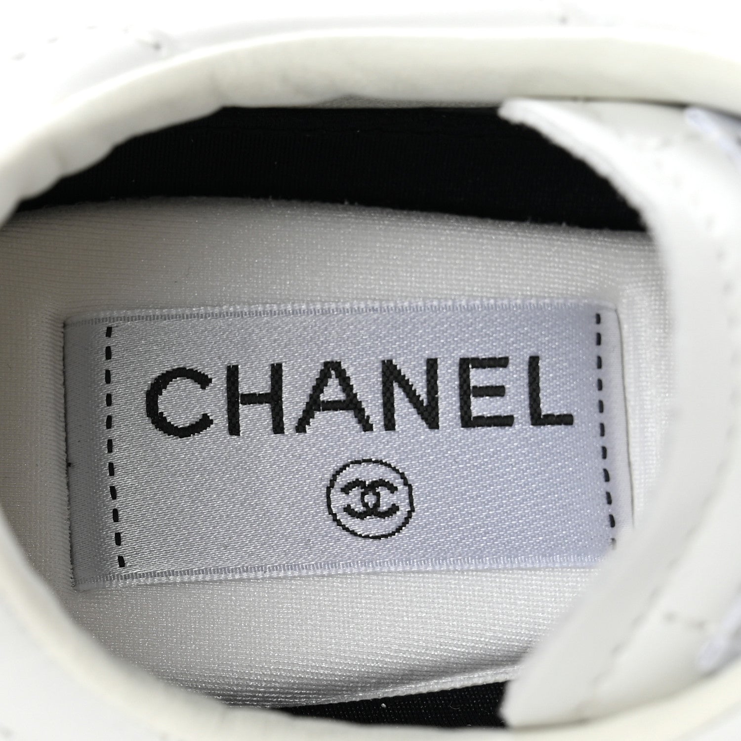 Chanel Calfskin CC Womens Sneakers 36 White 7 of 8
