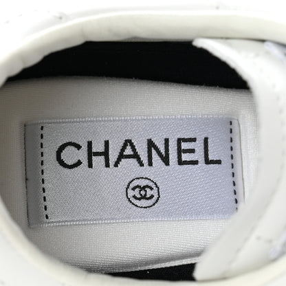 Chanel Calfskin CC Womens Sneakers 36 White 7 of 8